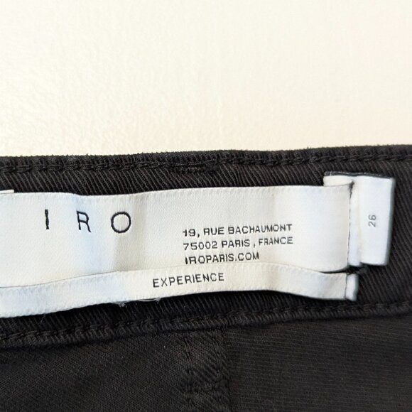IRO Experience Size 26 Black Wash Cropped Jeans - Picture 5 of 14